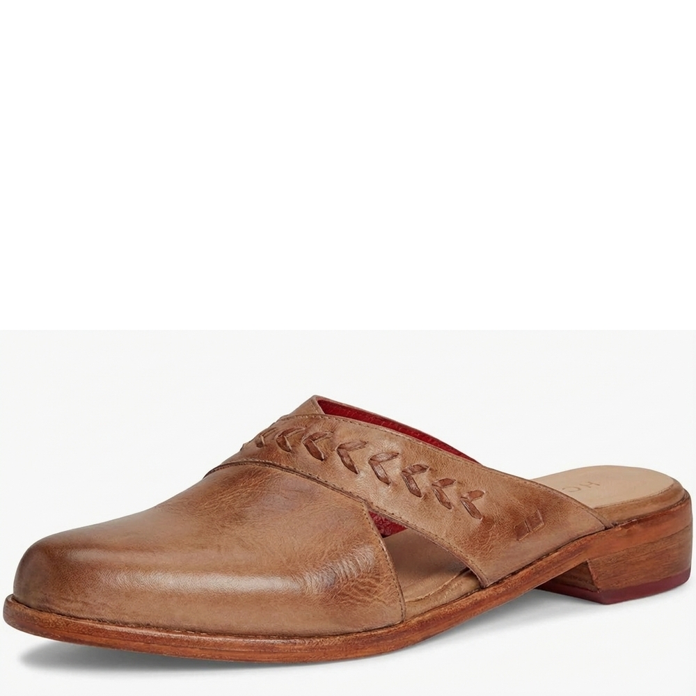 NEW BEDSTU women's jockey clogs in oats almond rustic